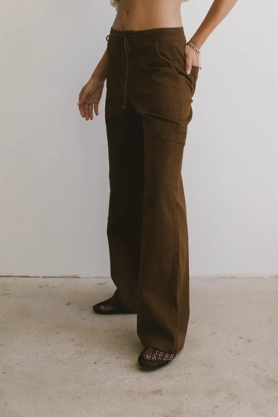 Tandry Cargo Pants in Brown - FINAL SALE - Image 8