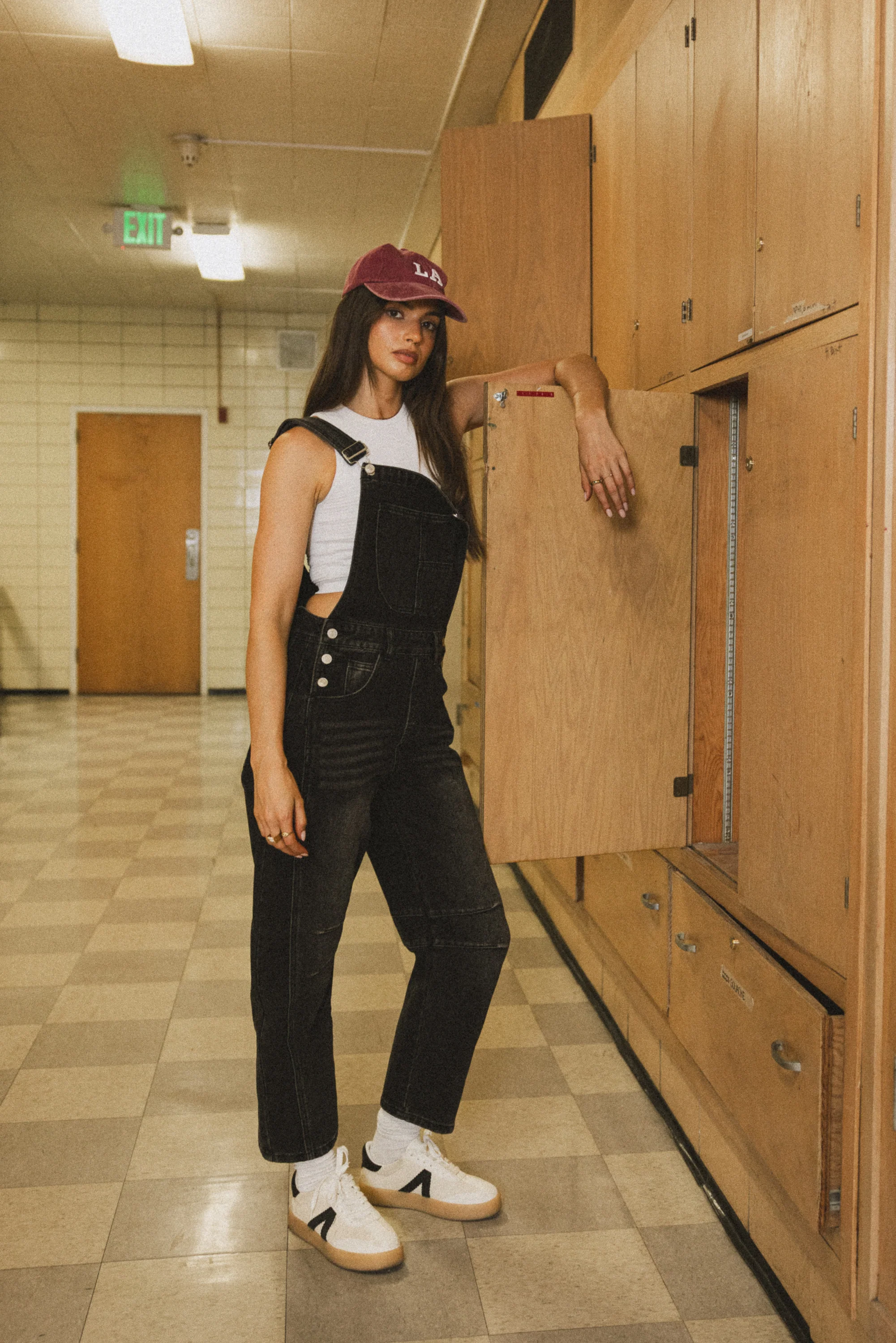 Tansy Denim Overalls in Black - FINAL SALE - Image 3