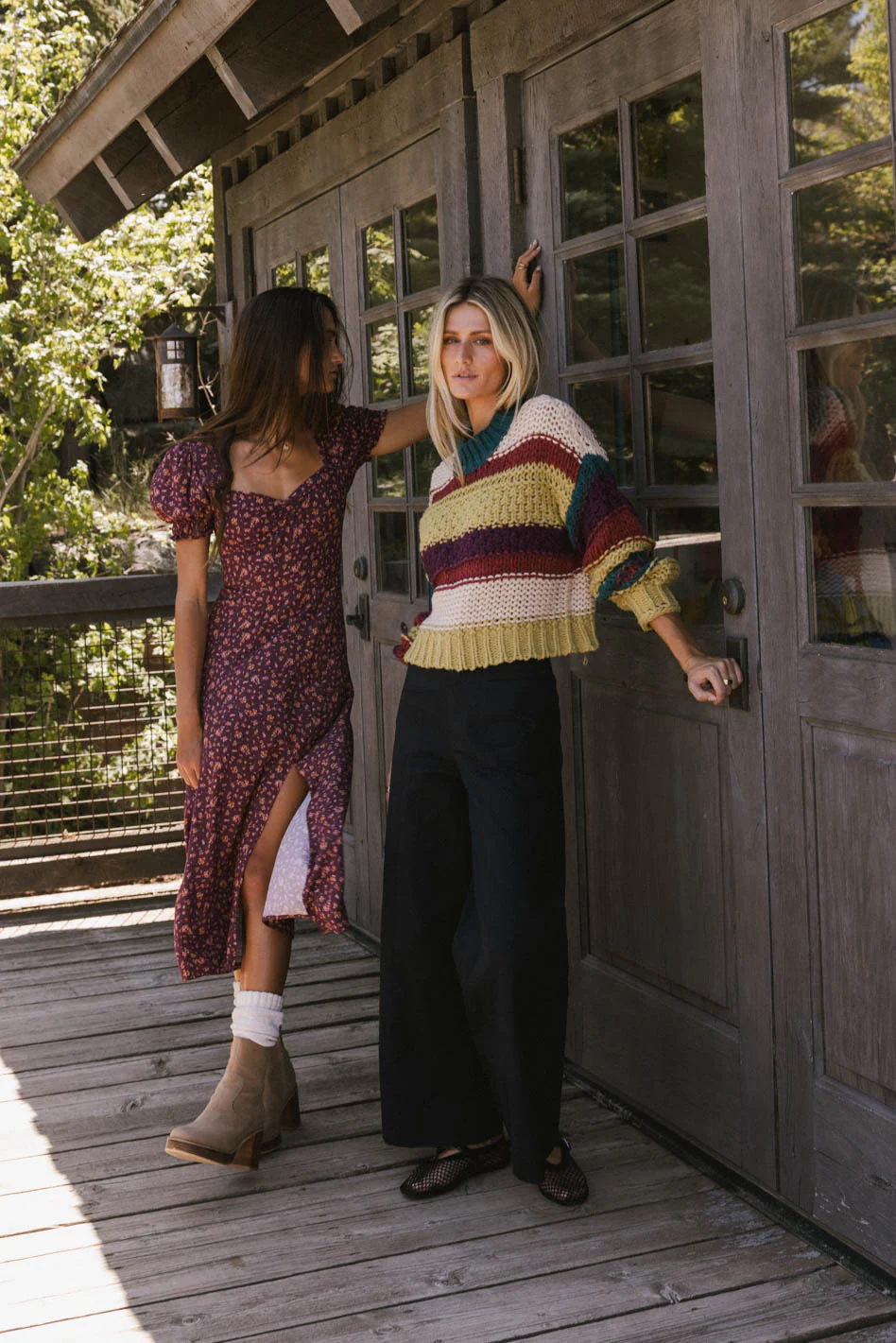 Tennyson Striped Sweater in Green - FINAL SALE - Image 3