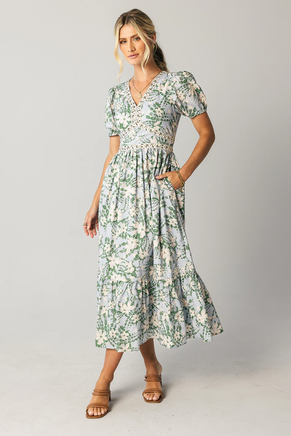 Teo Floral Maxi Dress - FINAL SALE - Image 7