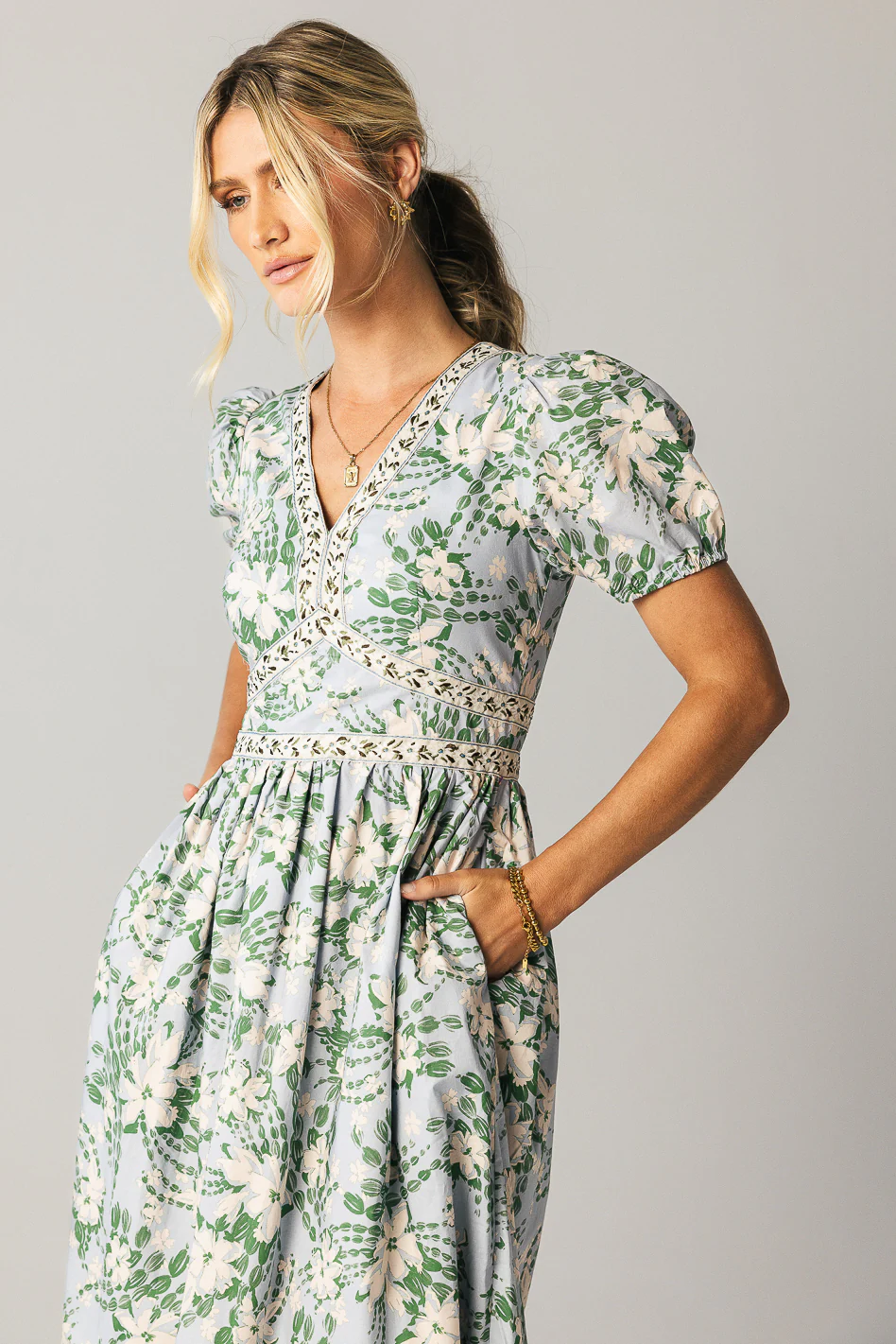Teo Floral Maxi Dress - FINAL SALE - Image 8