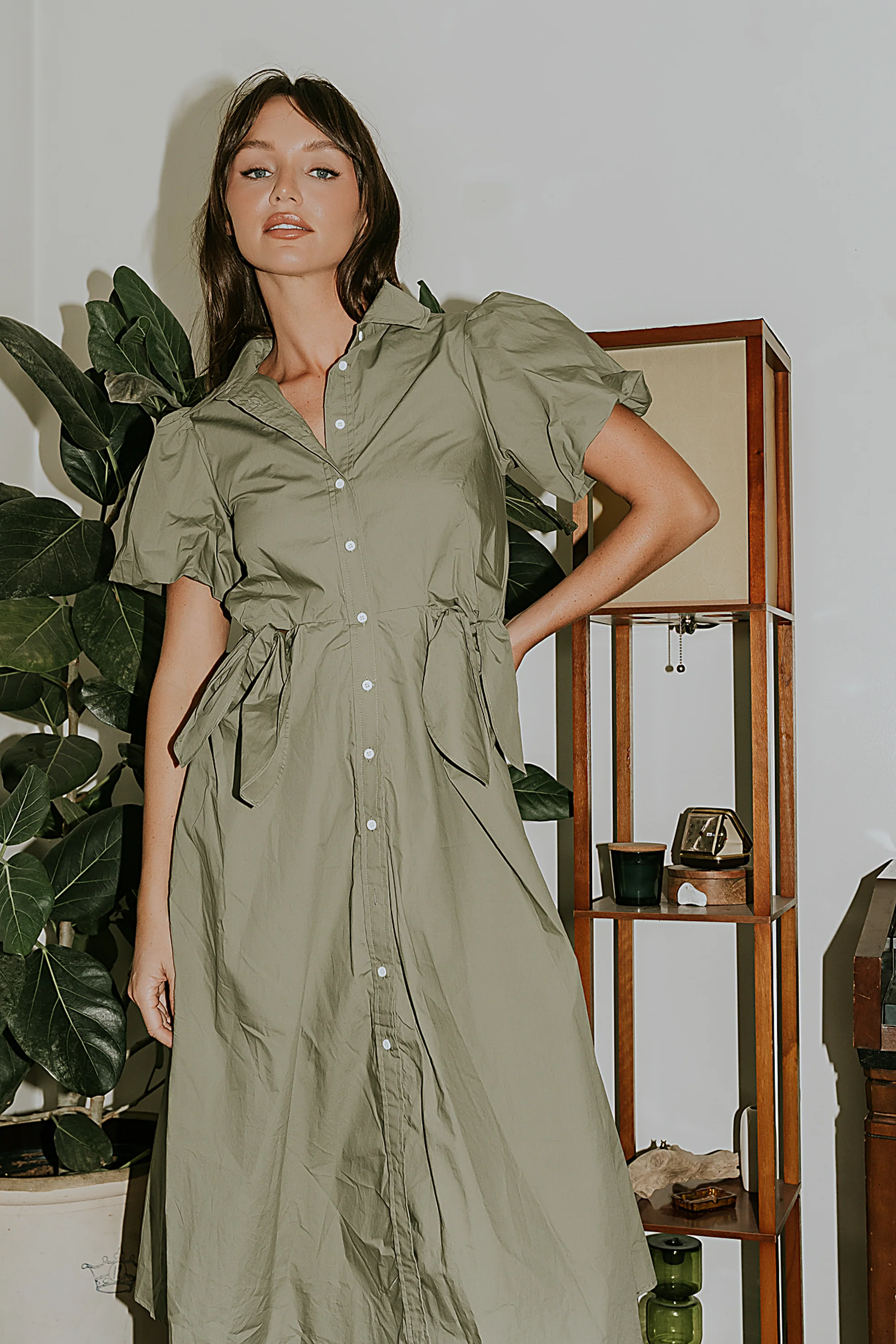Terry Collared Midi Dress - FINAL SALE - Image 3