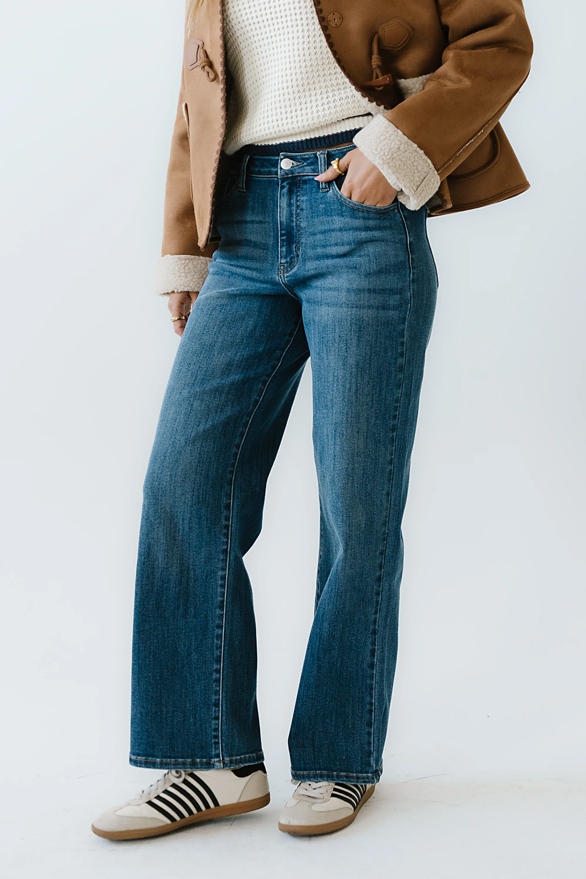 Terry Wide Leg Jeans - Image 11