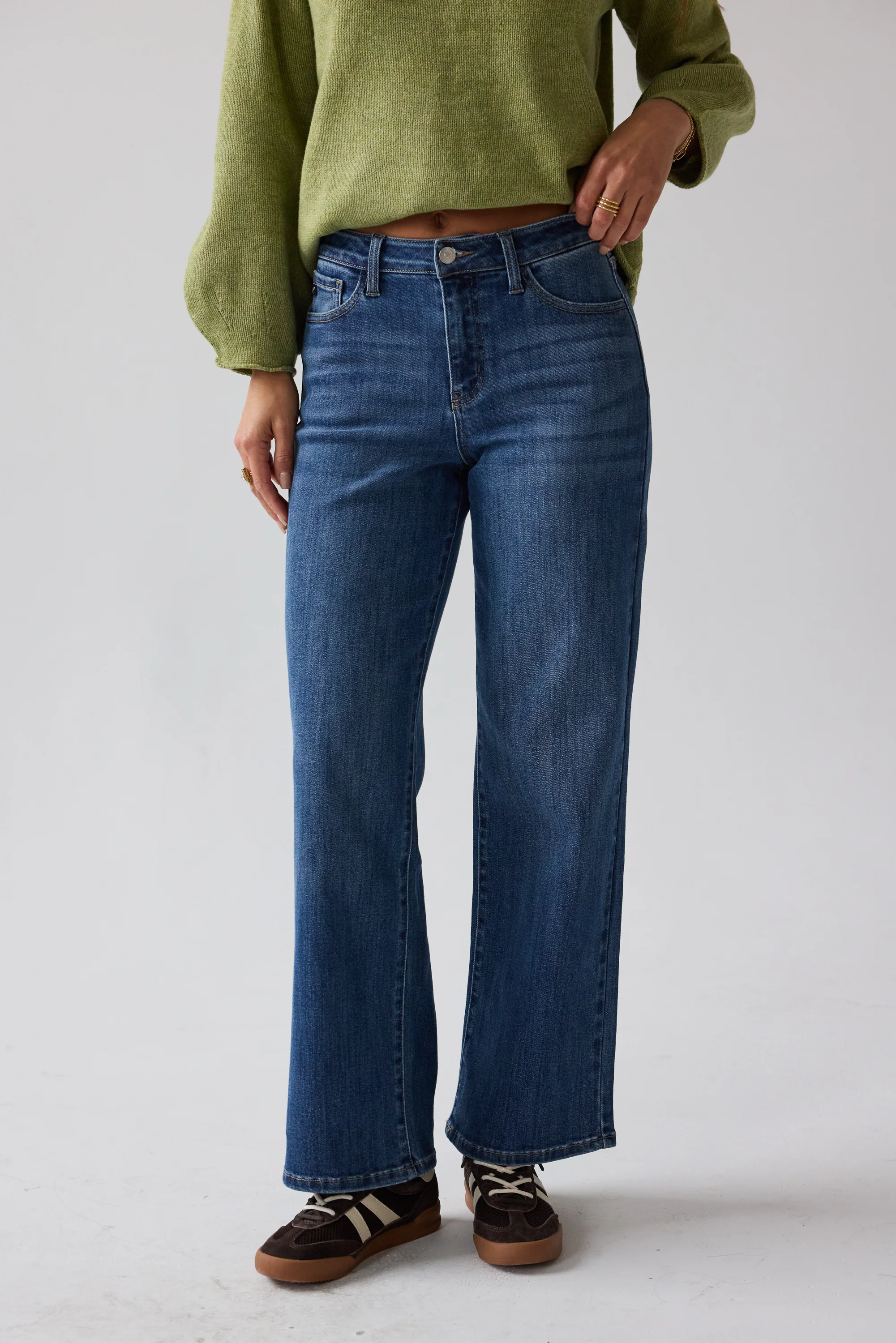 Terry Wide Leg Jeans - Image 5