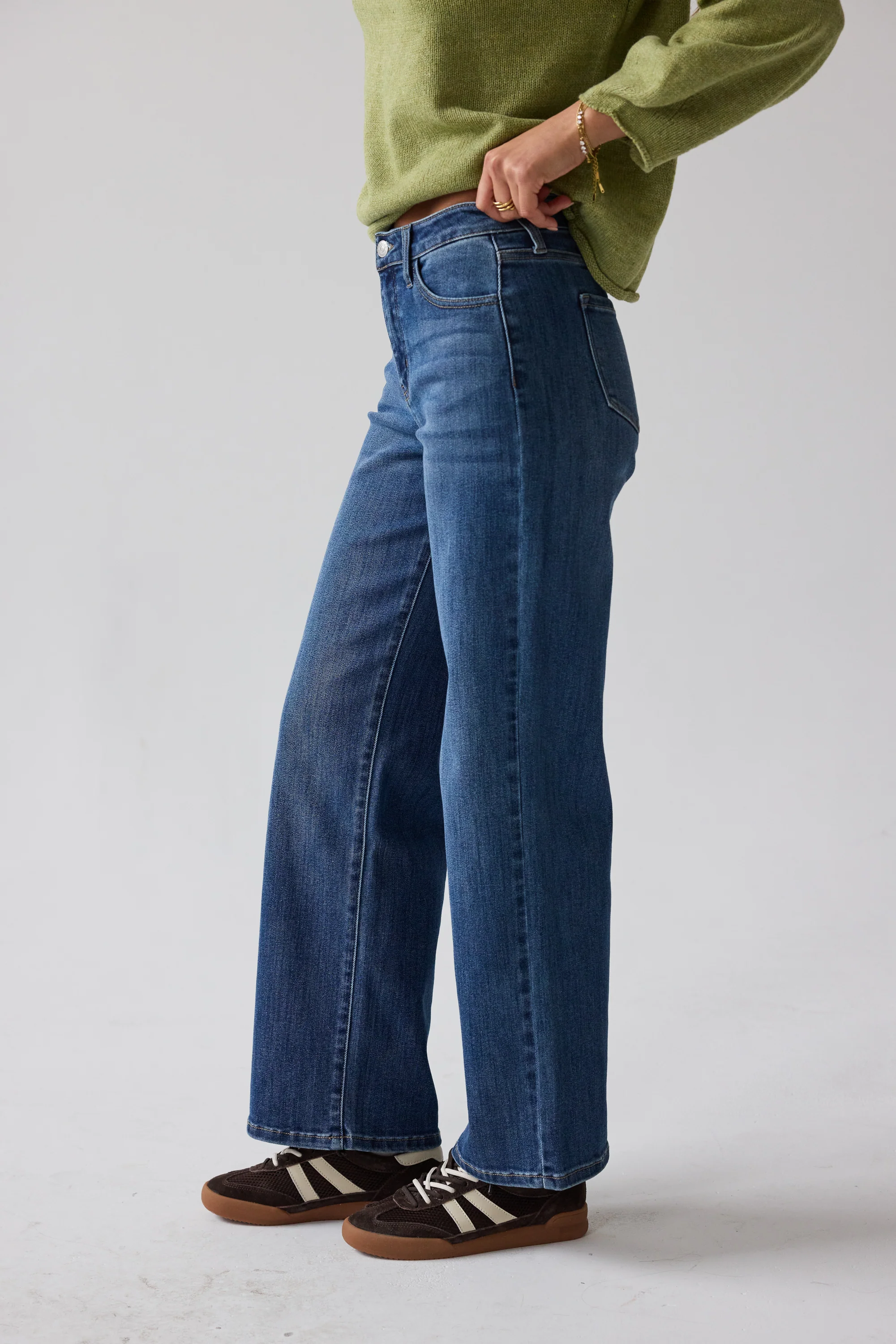 Terry Wide Leg Jeans - Image 7
