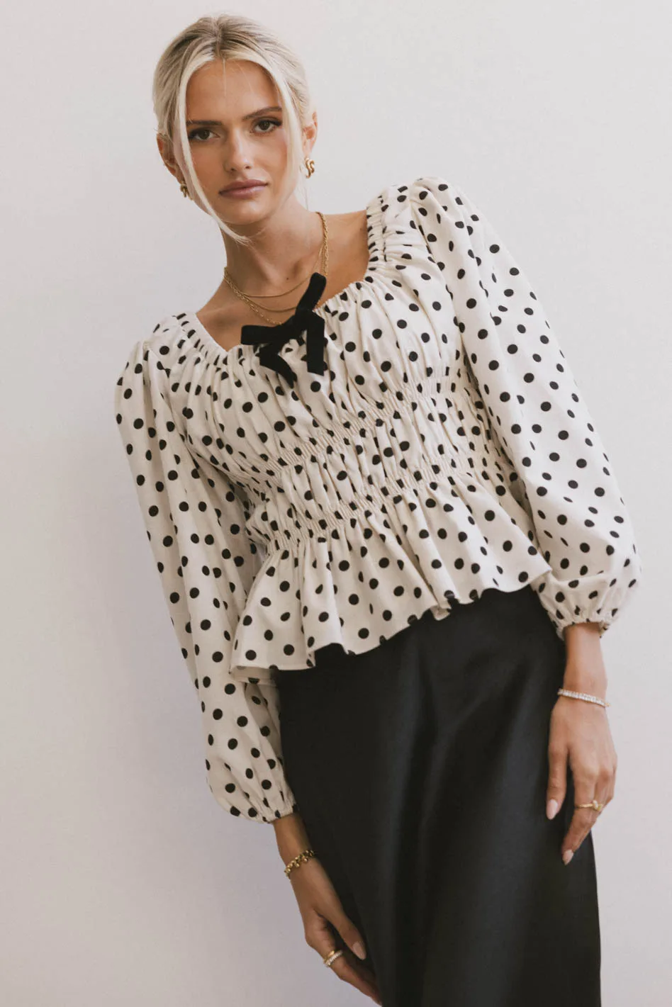 The Velveteen Bow Blouse - FINAL SALE - Image 4