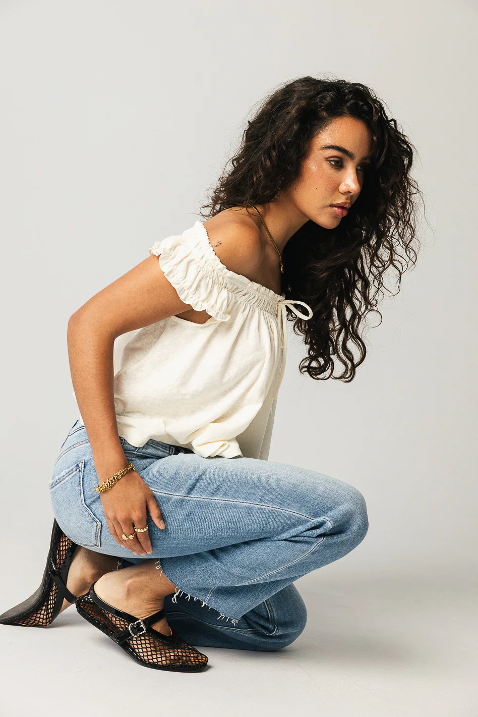 Theo Cropped Wide Leg Jeans - FINAL SALE - Image 4