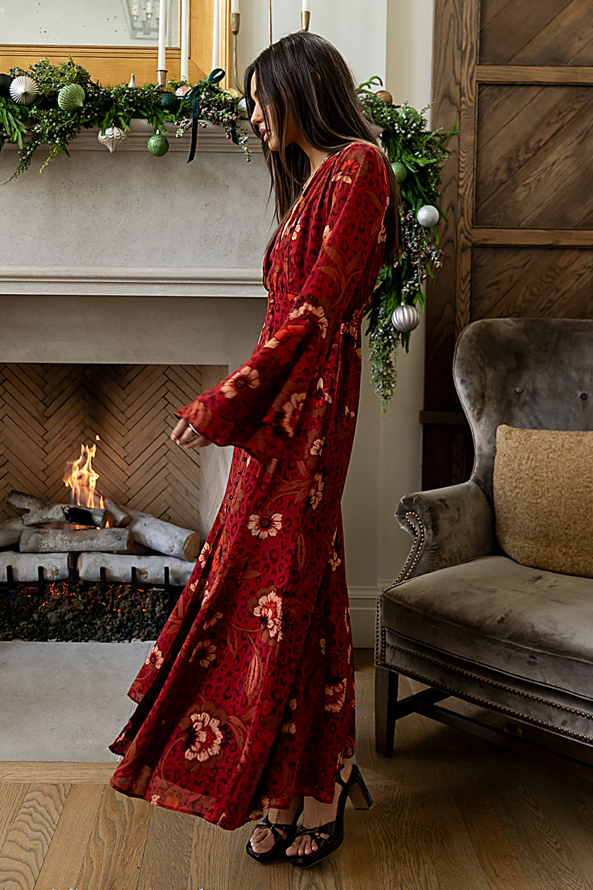 Theo Floral Maxi Dress - FINAL SALE - Image 6