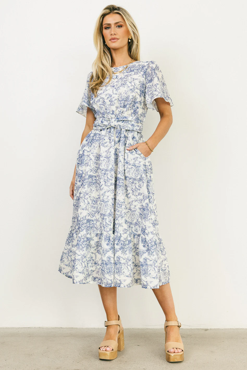 Theresa Floral Midi Dress - FINAL SALE