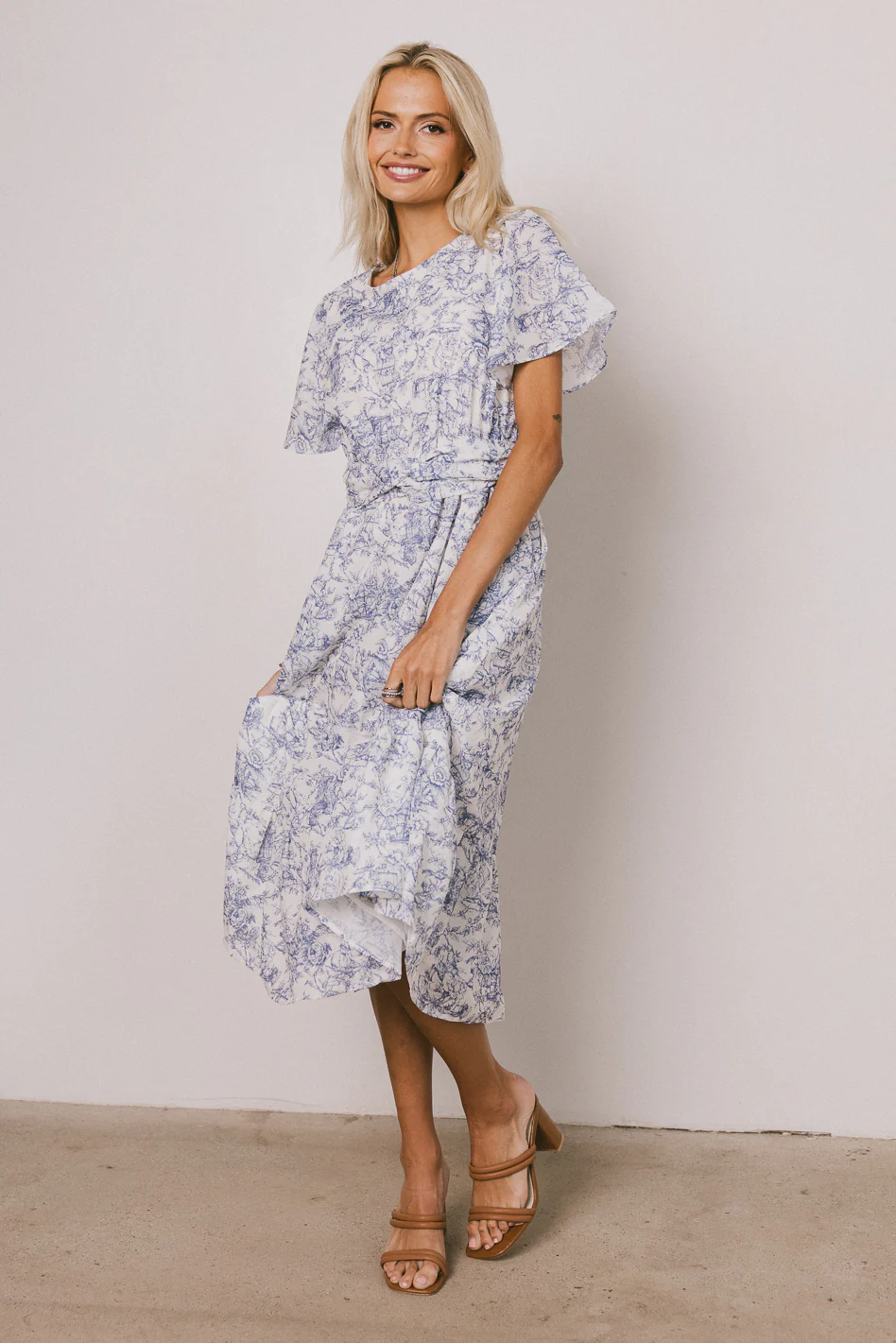 Theresa Floral Midi Dress - FINAL SALE - Image 2