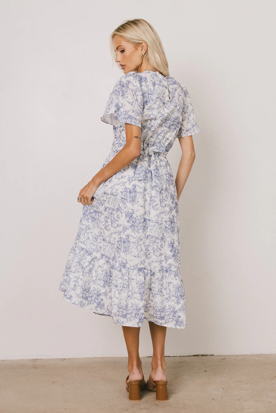 Theresa Floral Midi Dress - FINAL SALE - Image 6