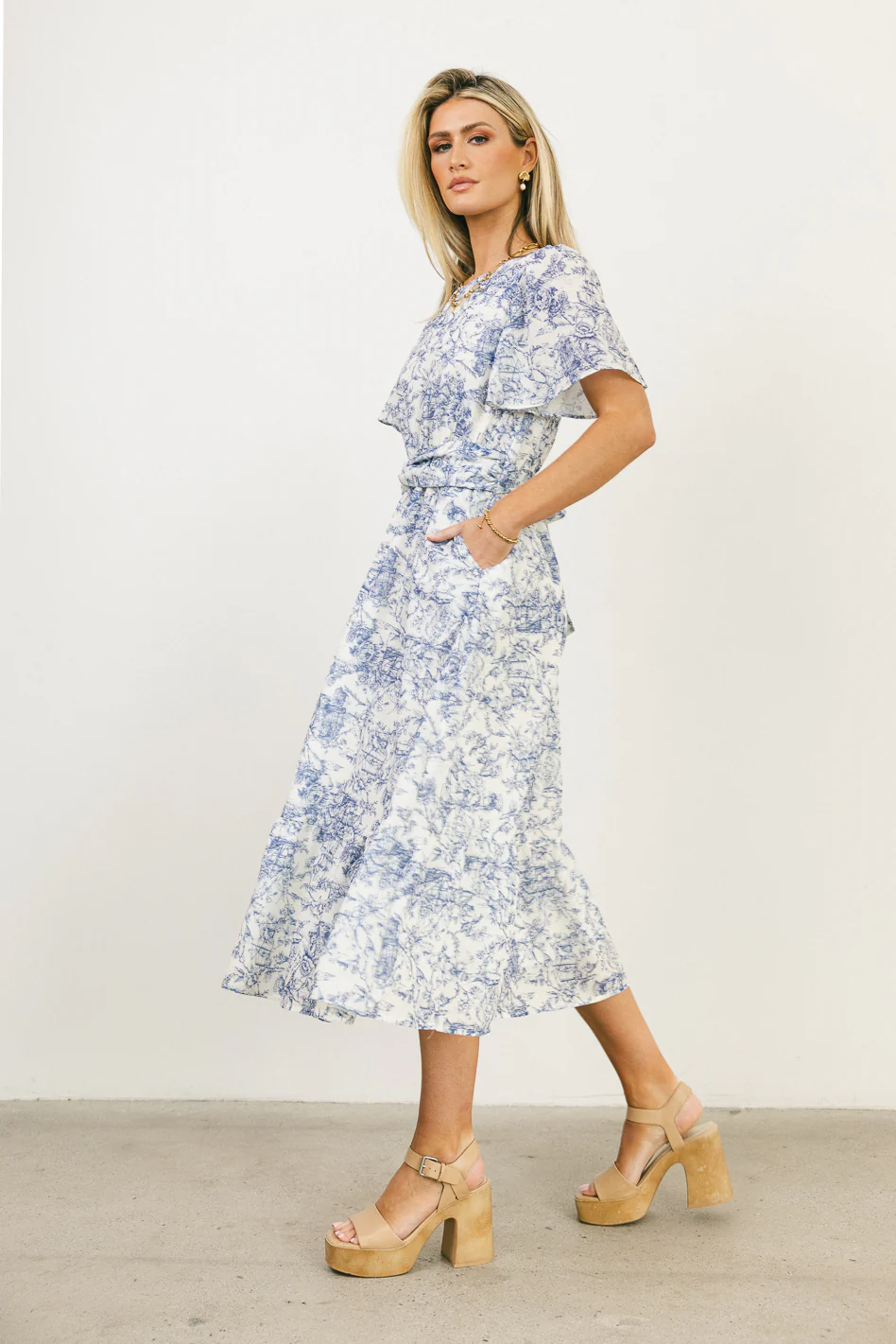 Theresa Floral Midi Dress - FINAL SALE - Image 7
