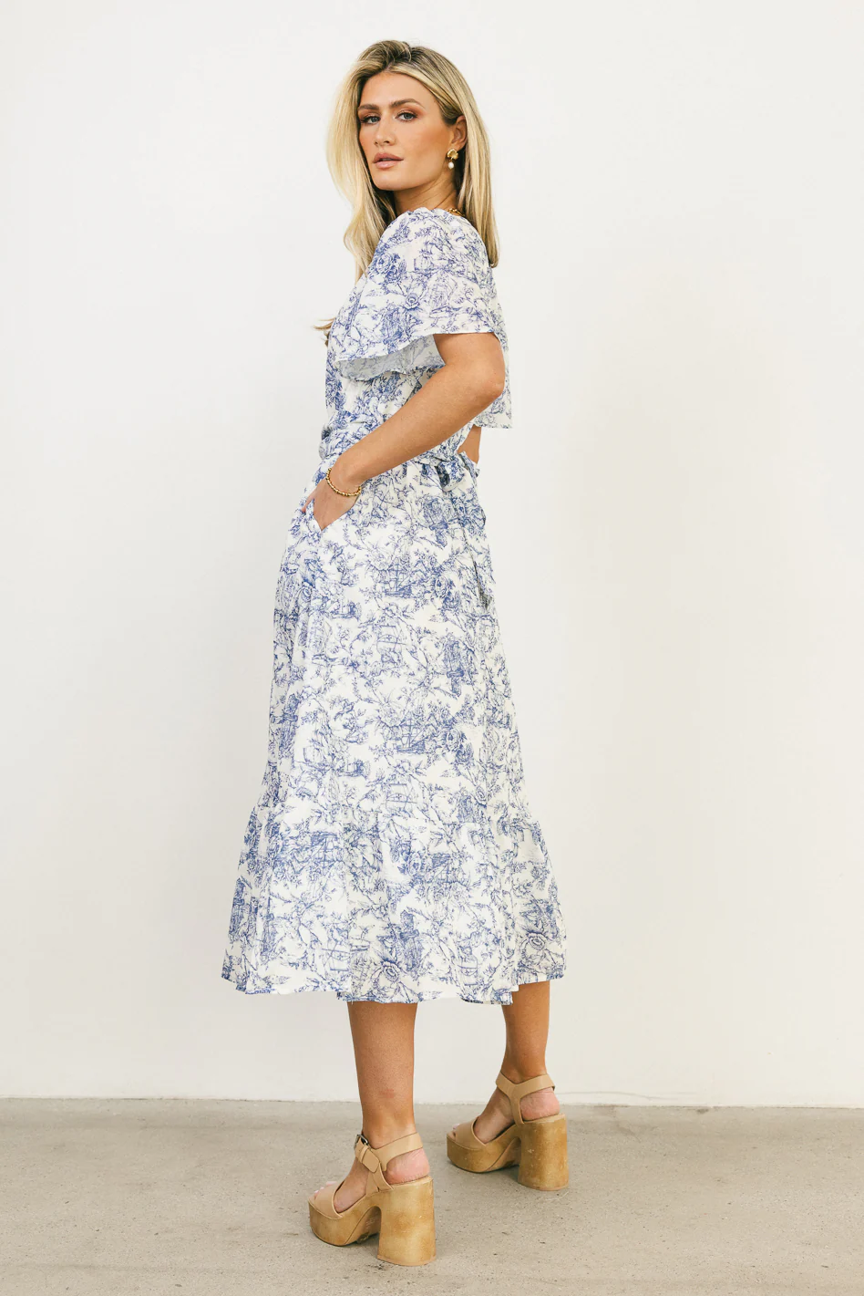 Theresa Floral Midi Dress - FINAL SALE - Image 8
