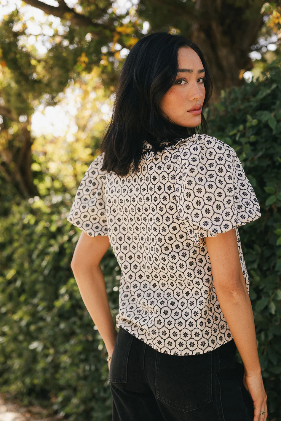Tikoa Collared Floral Top - Image 5