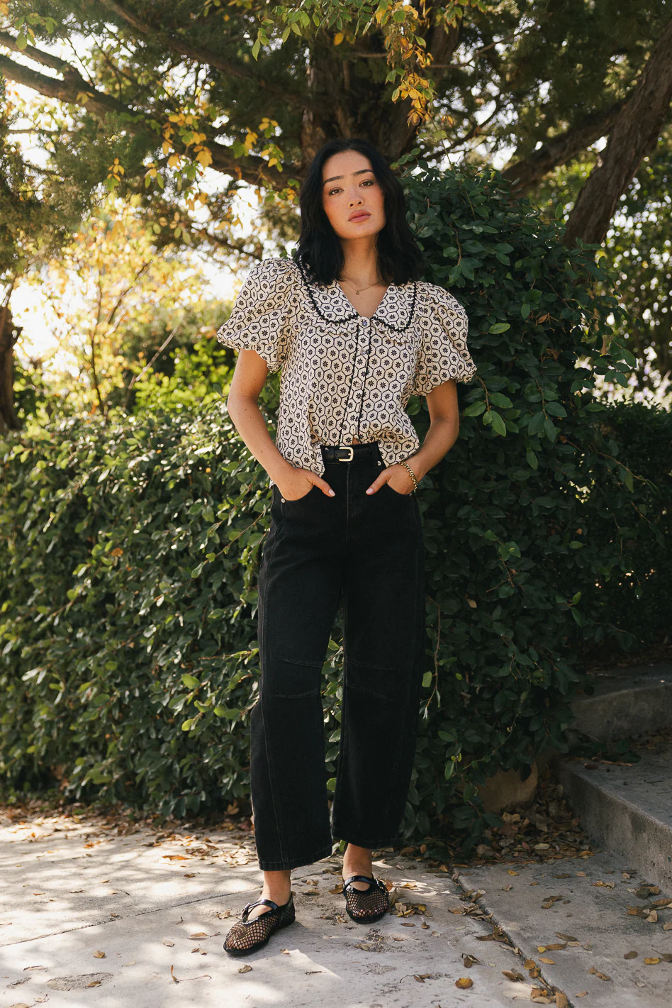 Tikoa Collared Floral Top - Image 7