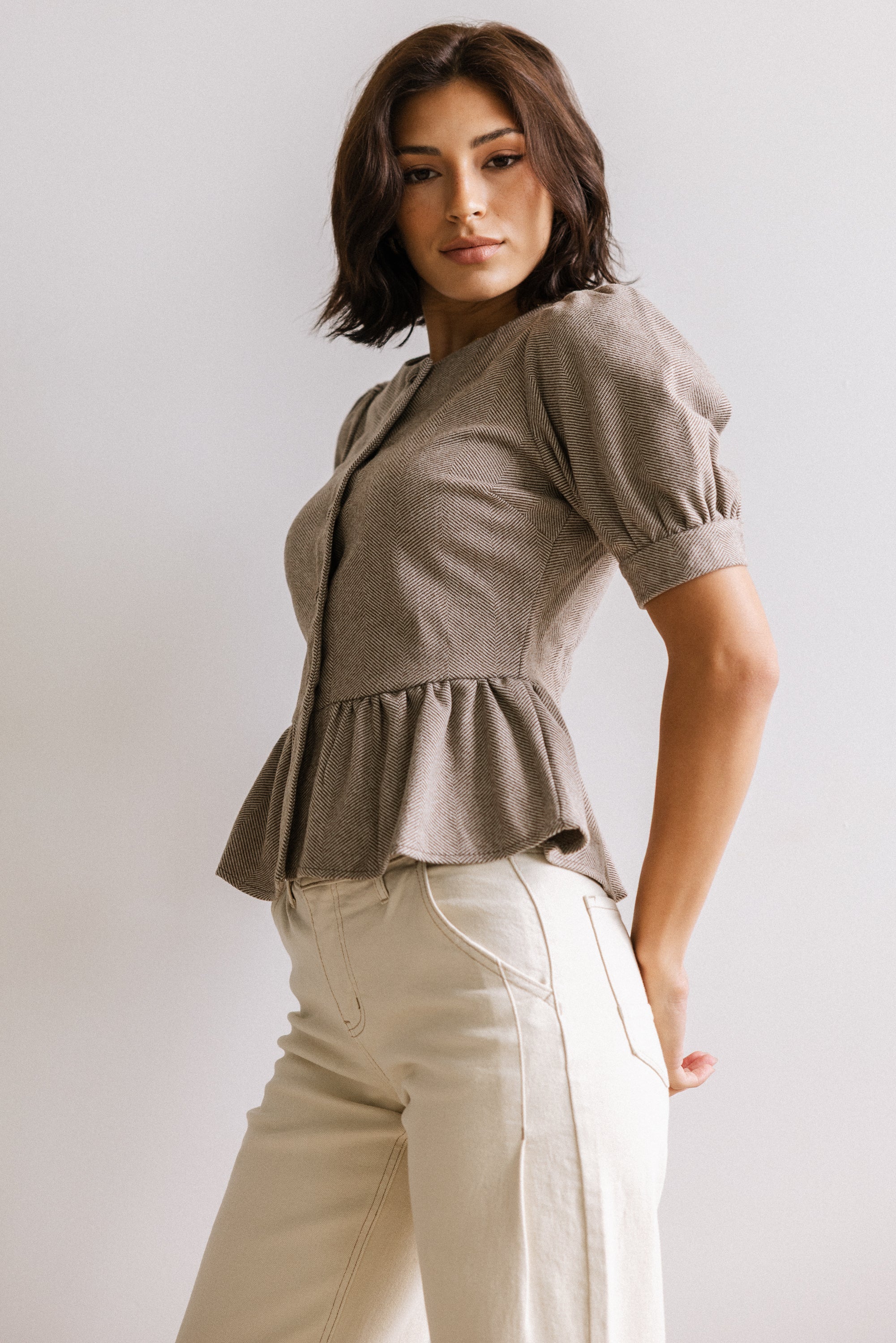 Tisha Peplum Blouse - FINAL SALE - Image 2