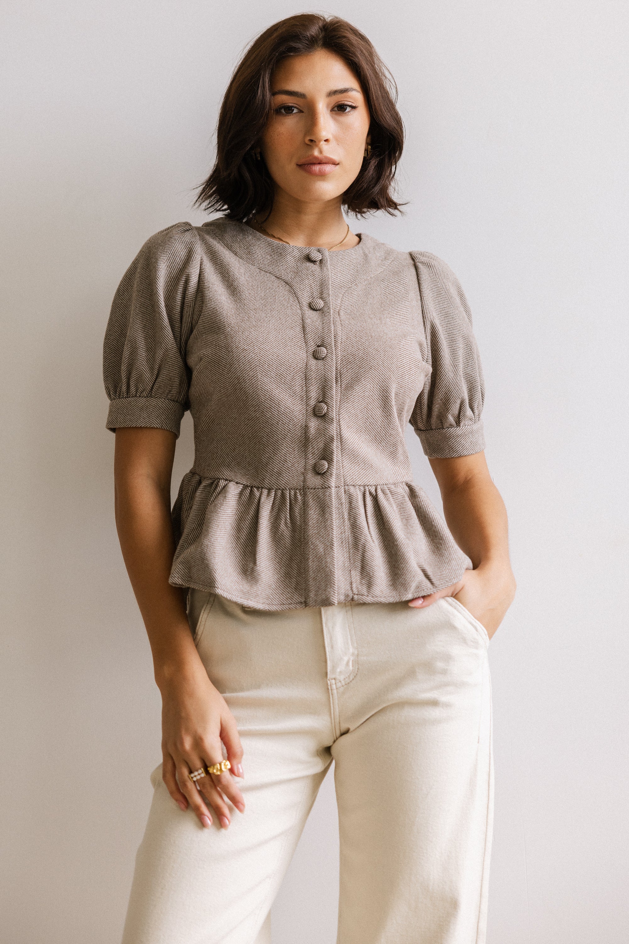 Tisha Peplum Blouse - FINAL SALE - Image 3