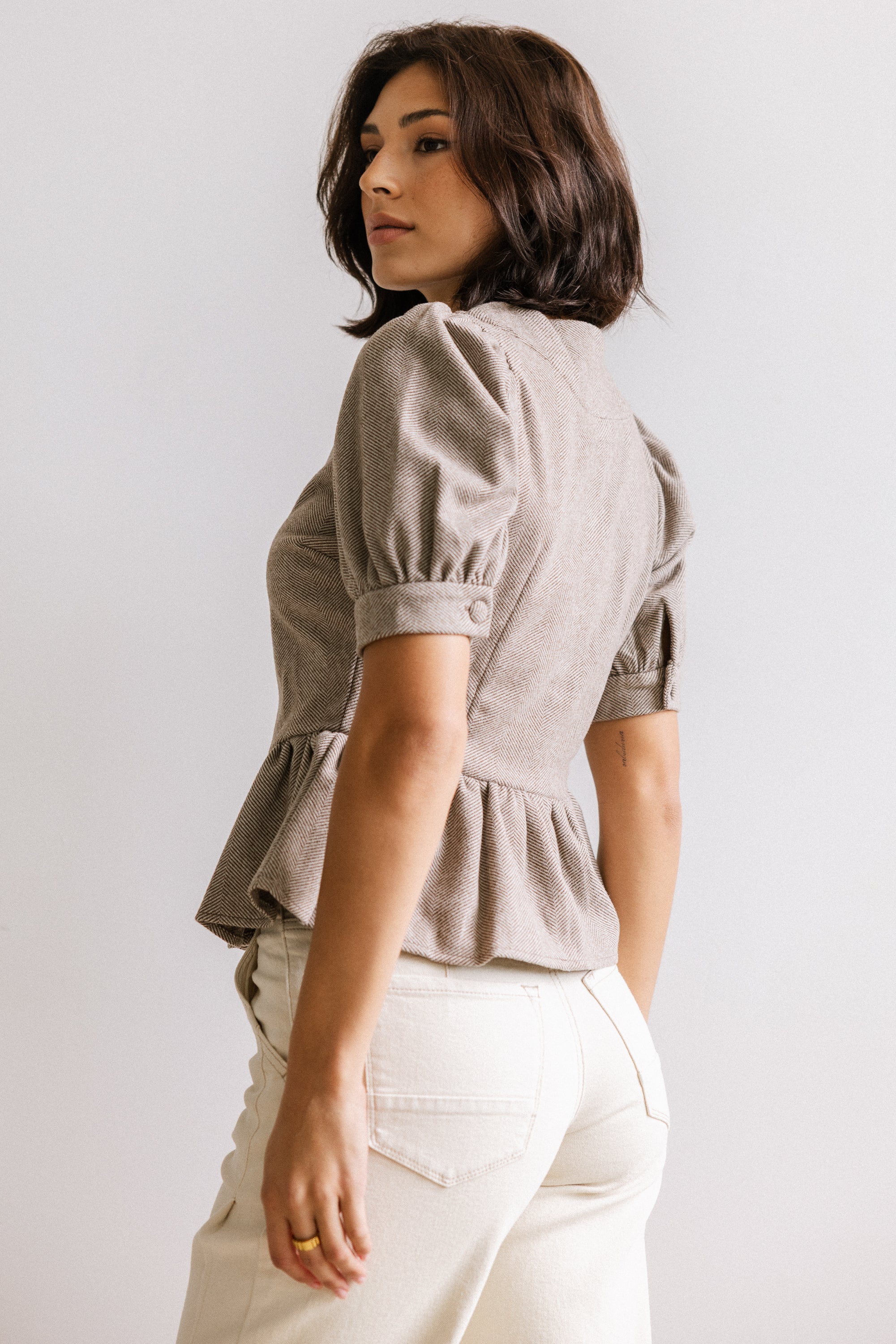 Tisha Peplum Blouse - FINAL SALE - Image 4