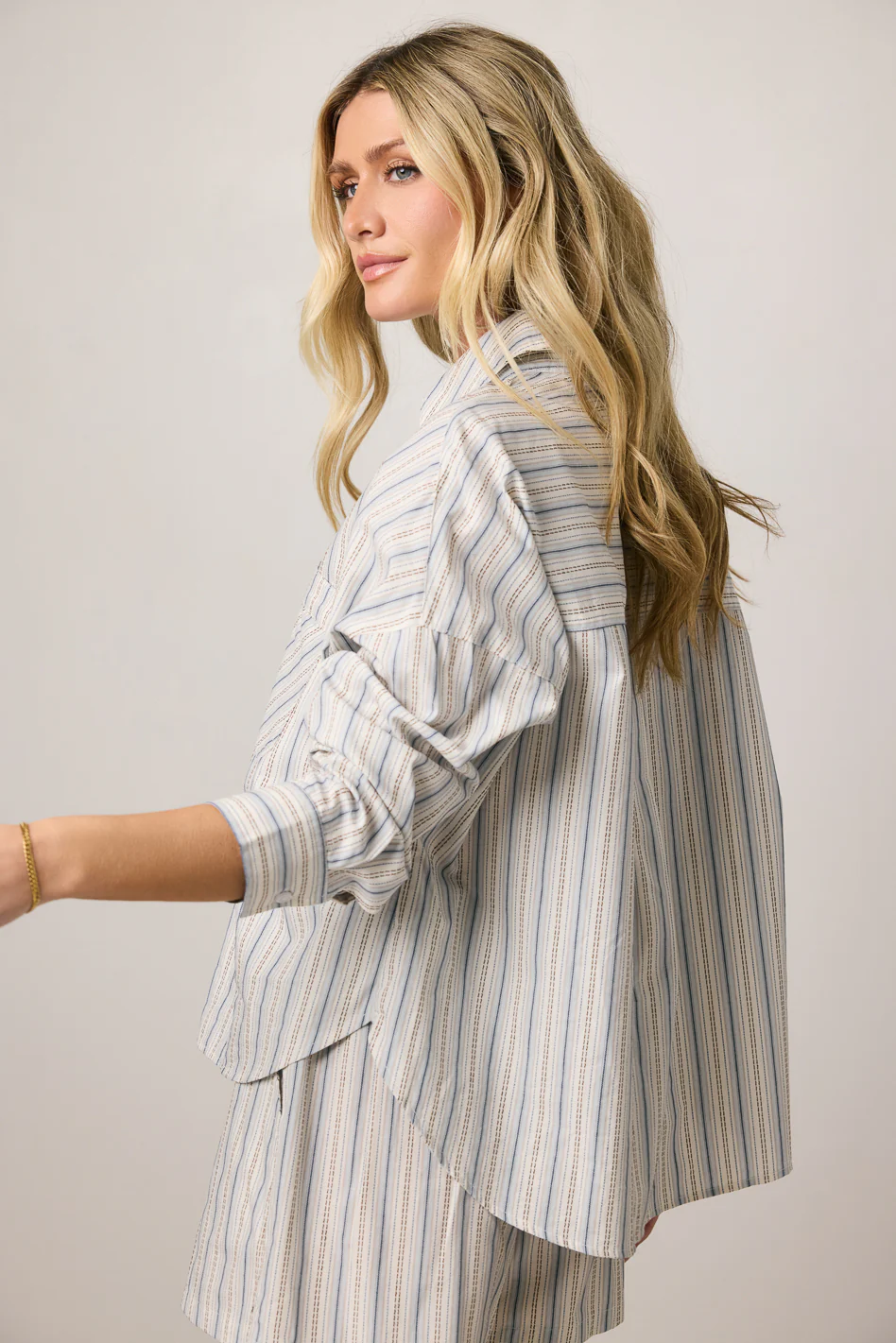 Tommy Striped Button Up - FINAL SALE - Image 2