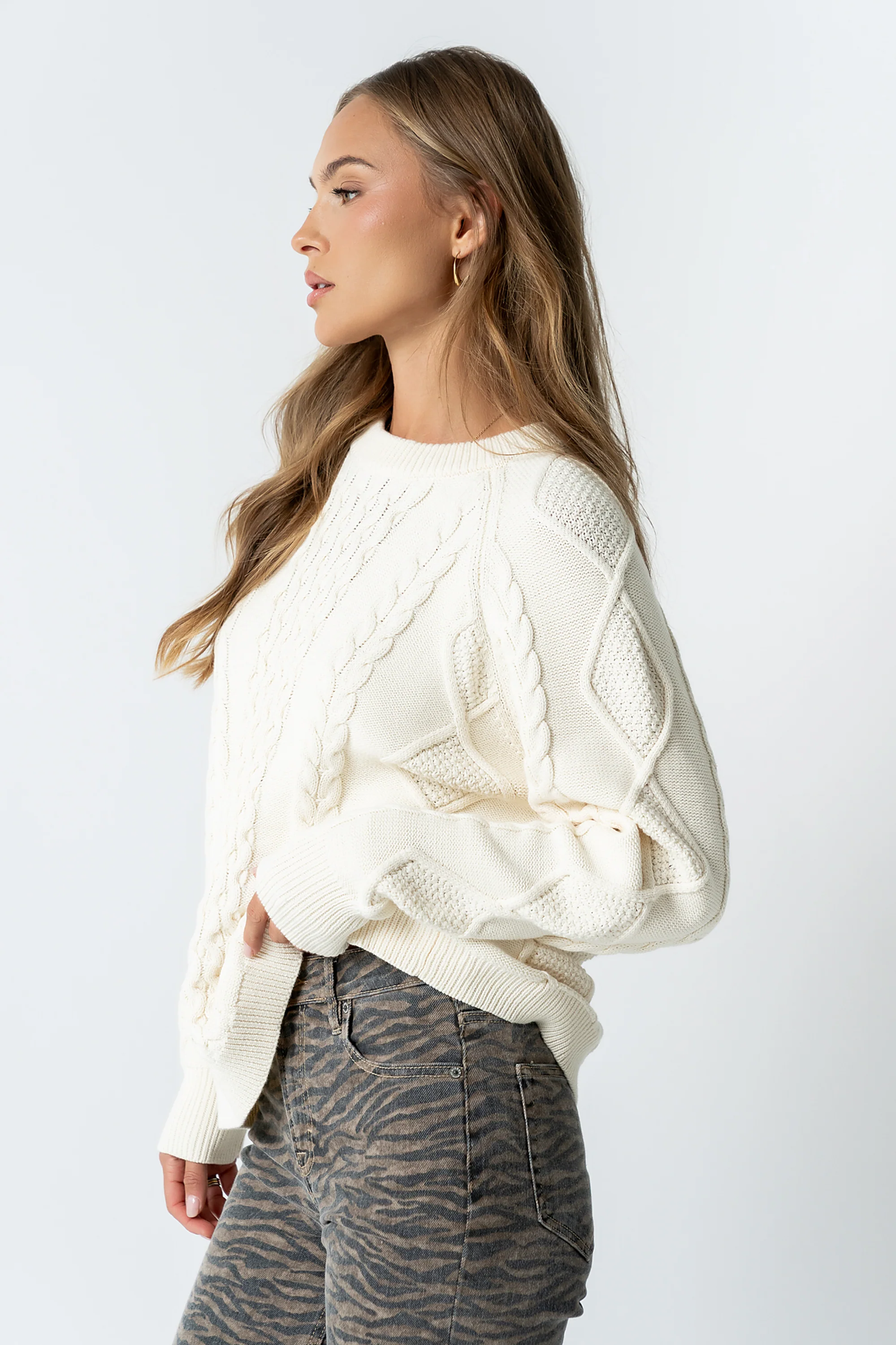Toni Cable Knit Sweater - FINAL SALE - Image 7