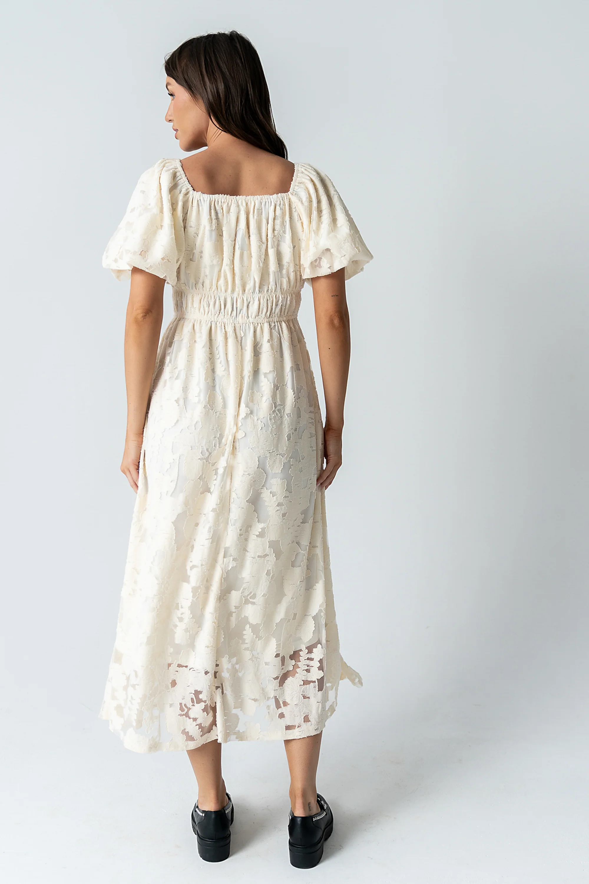 Tracie Sheer Midi Dress - Image 6