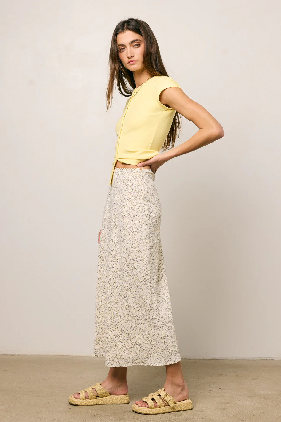 Travie Floral Maxi Skirt - FINAL SALE - Image 2