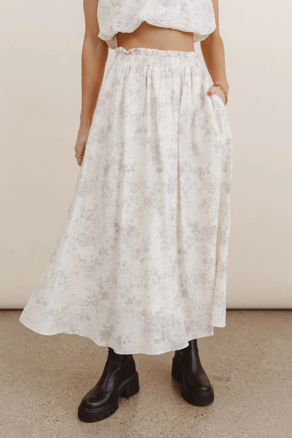 Trinity Floral Midi Skirt - FINAL SALE - Image 5