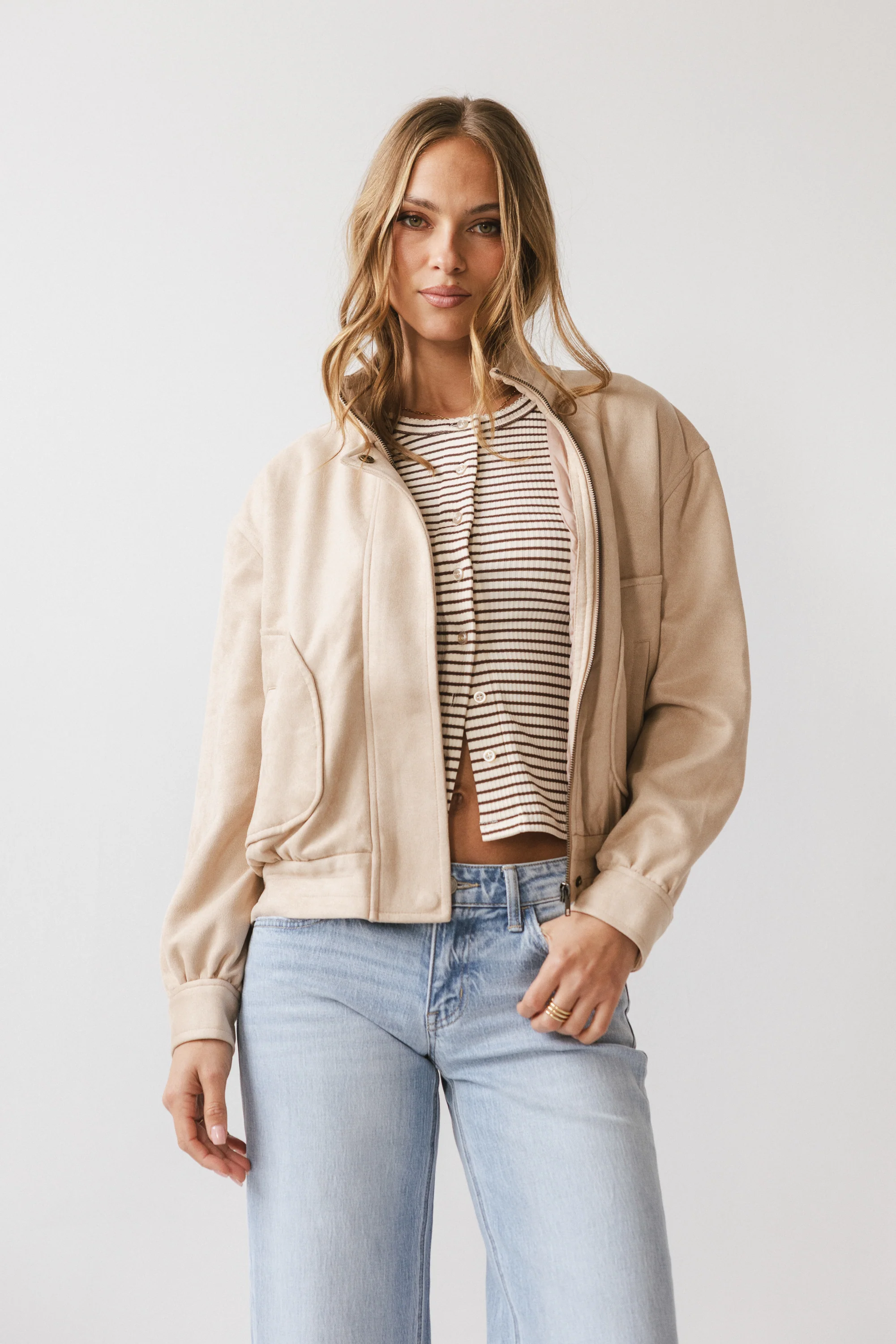 Trisha Striped Top in Brown - Image 5