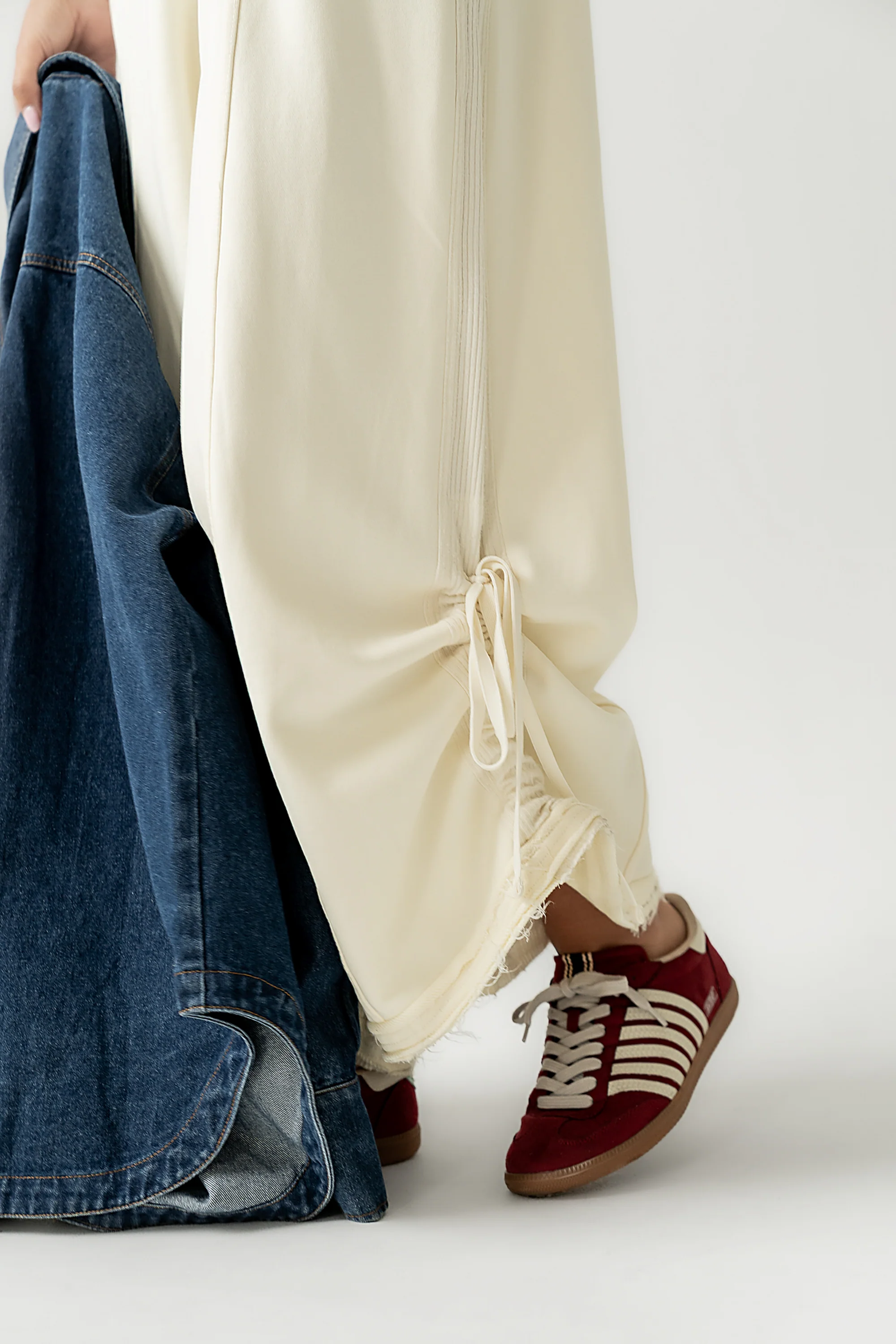 Tristan Knit Jumpsuit in Cream - Image 10
