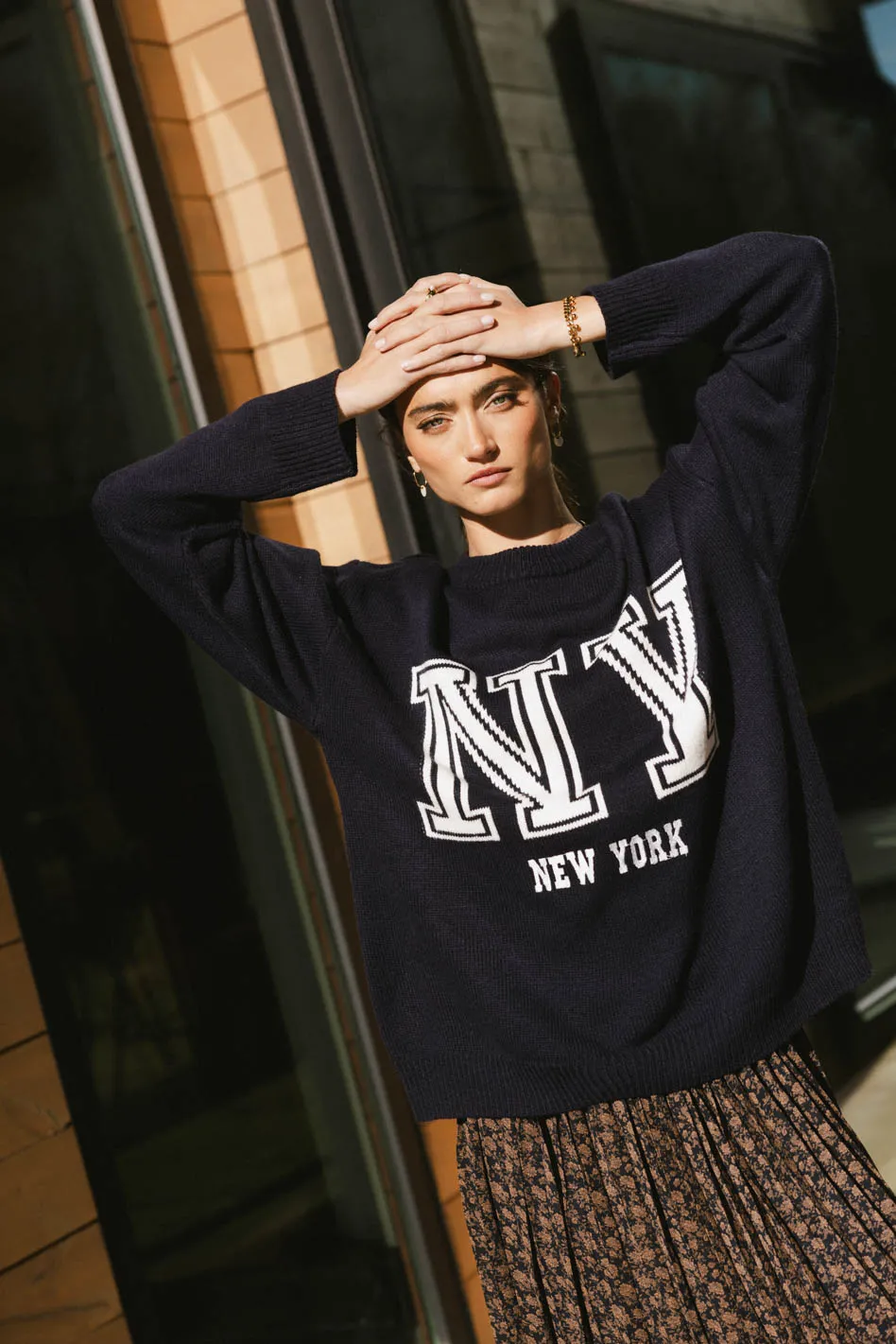 Urban Graphic Knit Sweater - New York - FINAL SALE - Image 4