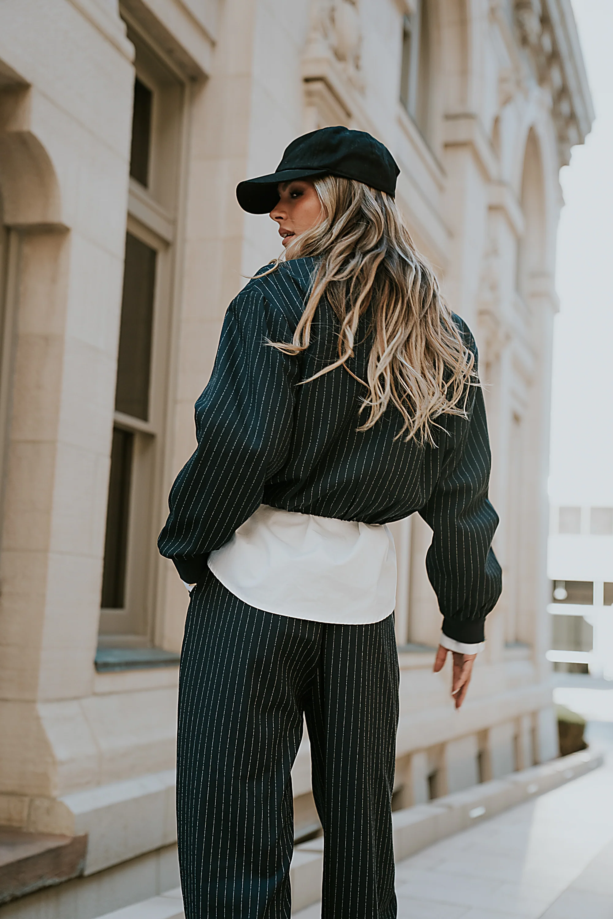 Valeria Striped Bomber Jacket - FINAL SALE - Image 2