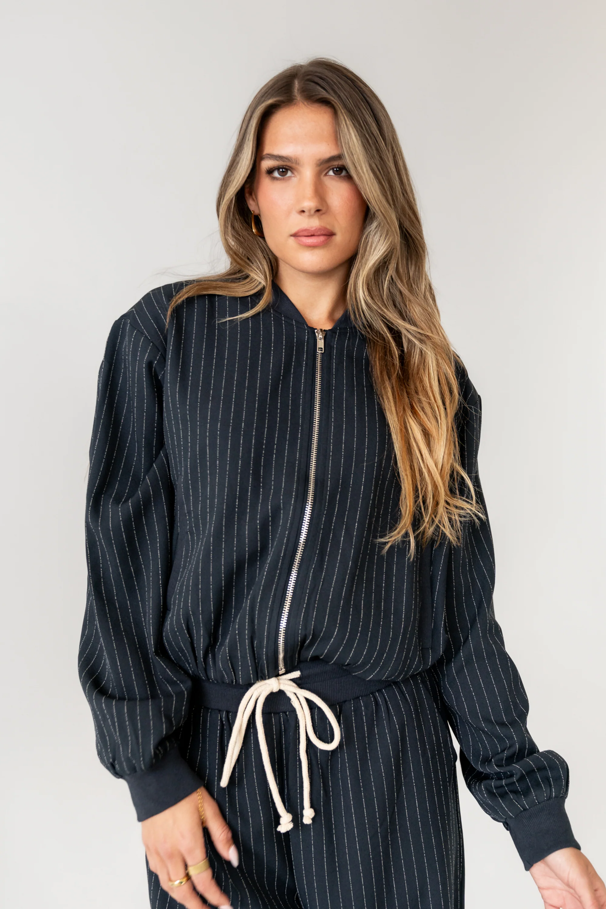 Valeria Striped Bomber Jacket - FINAL SALE - Image 4