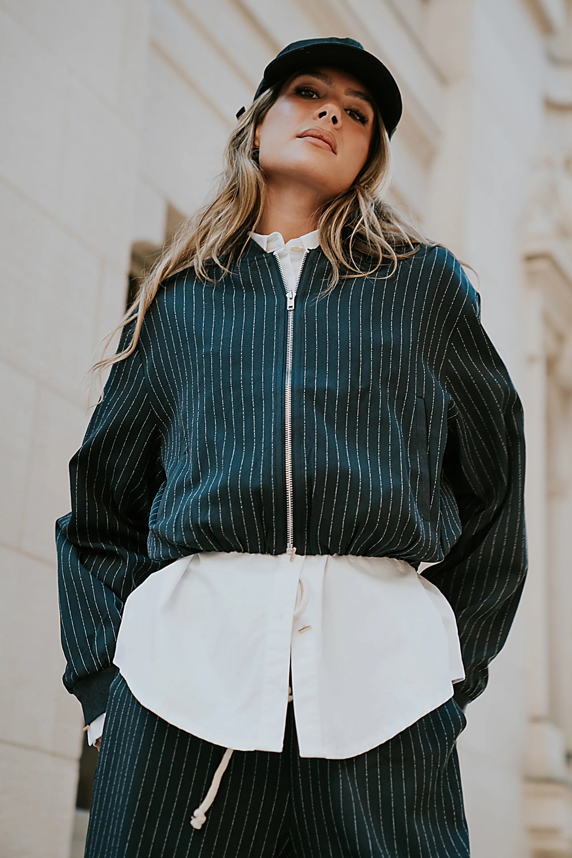 Valeria Striped Bomber Jacket - FINAL SALE - Image 9