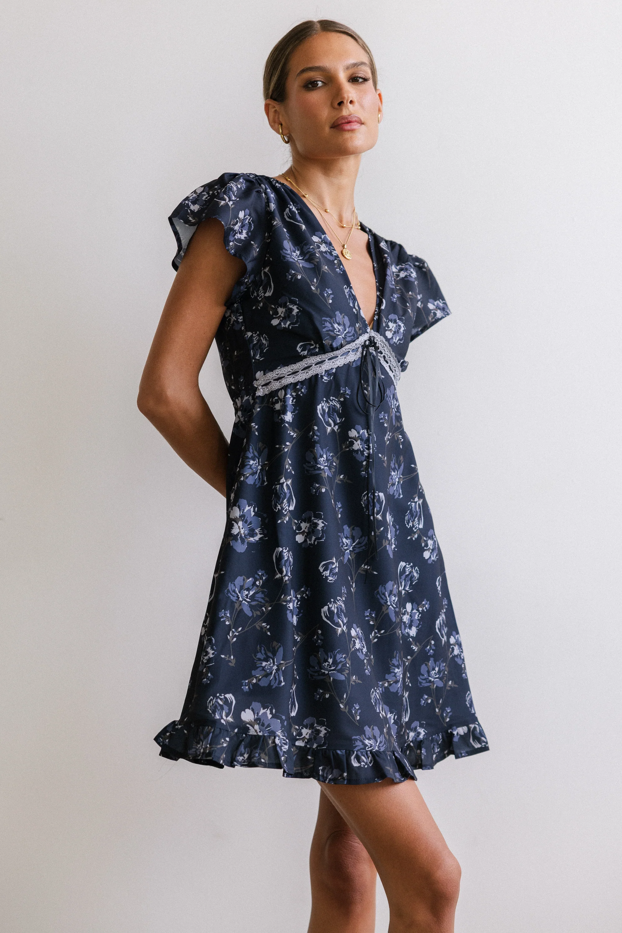 Valerie Floral Mini Dress - FINAL SALE - Image 6