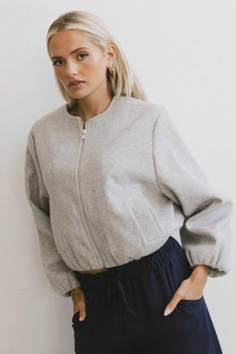 Vesper Brushed Bomber Jacket - FINAL SALE - Image 5