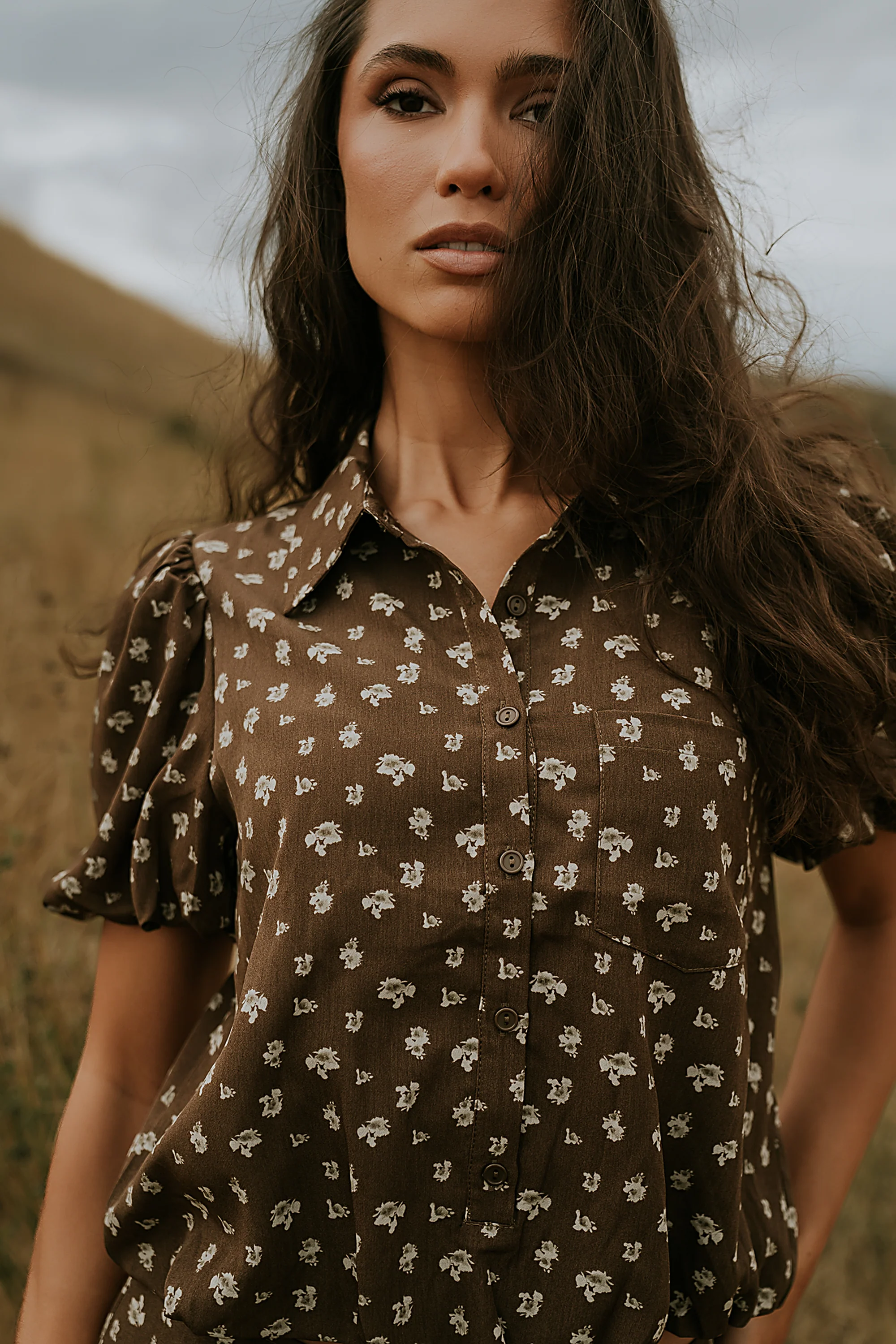 Victoria Floral Bubble Blouse - FINAL SALE - Image 8