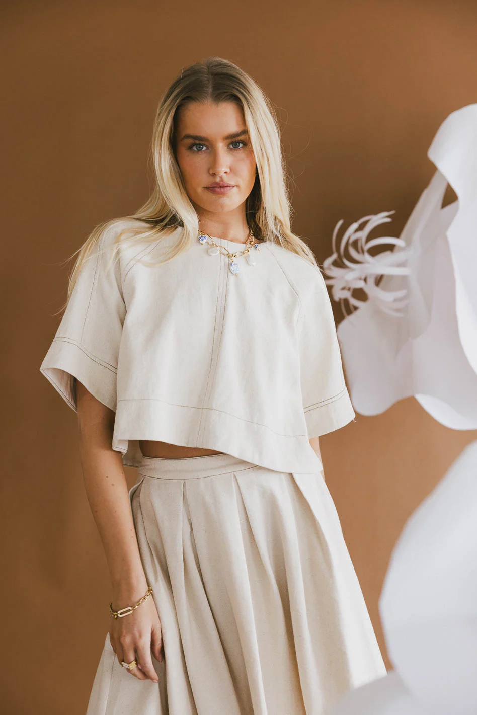 Victoria Oversized Tie Top - FINAL SALE - Image 2