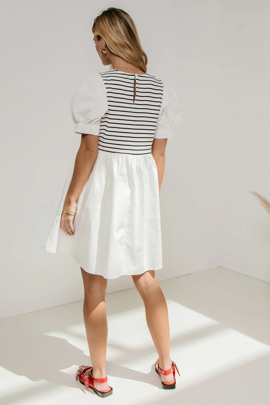 Virginia Puff Sleeve Mini Dress - FINAL SALE - Image 5
