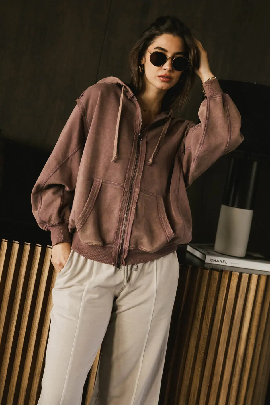 Viva Zip Up in Purple - FINAL SALE - Image 3