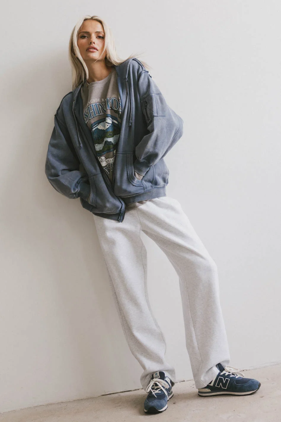 Viva Zip Up in Blue - FINAL SALE - Image 4