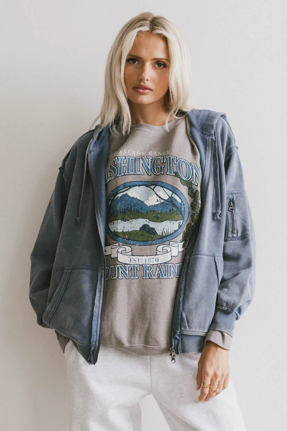 Viva Zip Up in Blue - FINAL SALE - Image 5