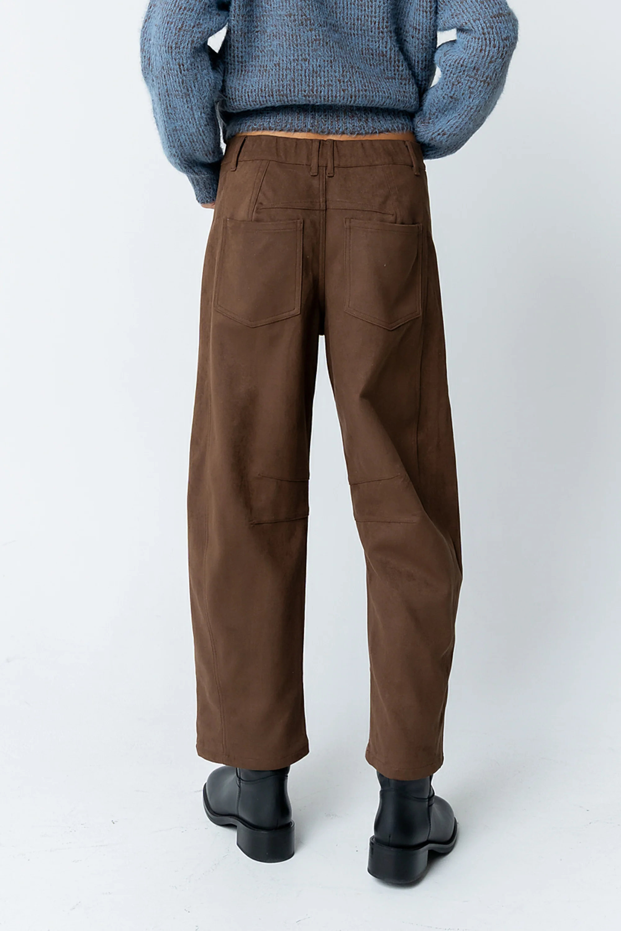 Warren Suede Barrel Pants - FINAL SALE - Image 4