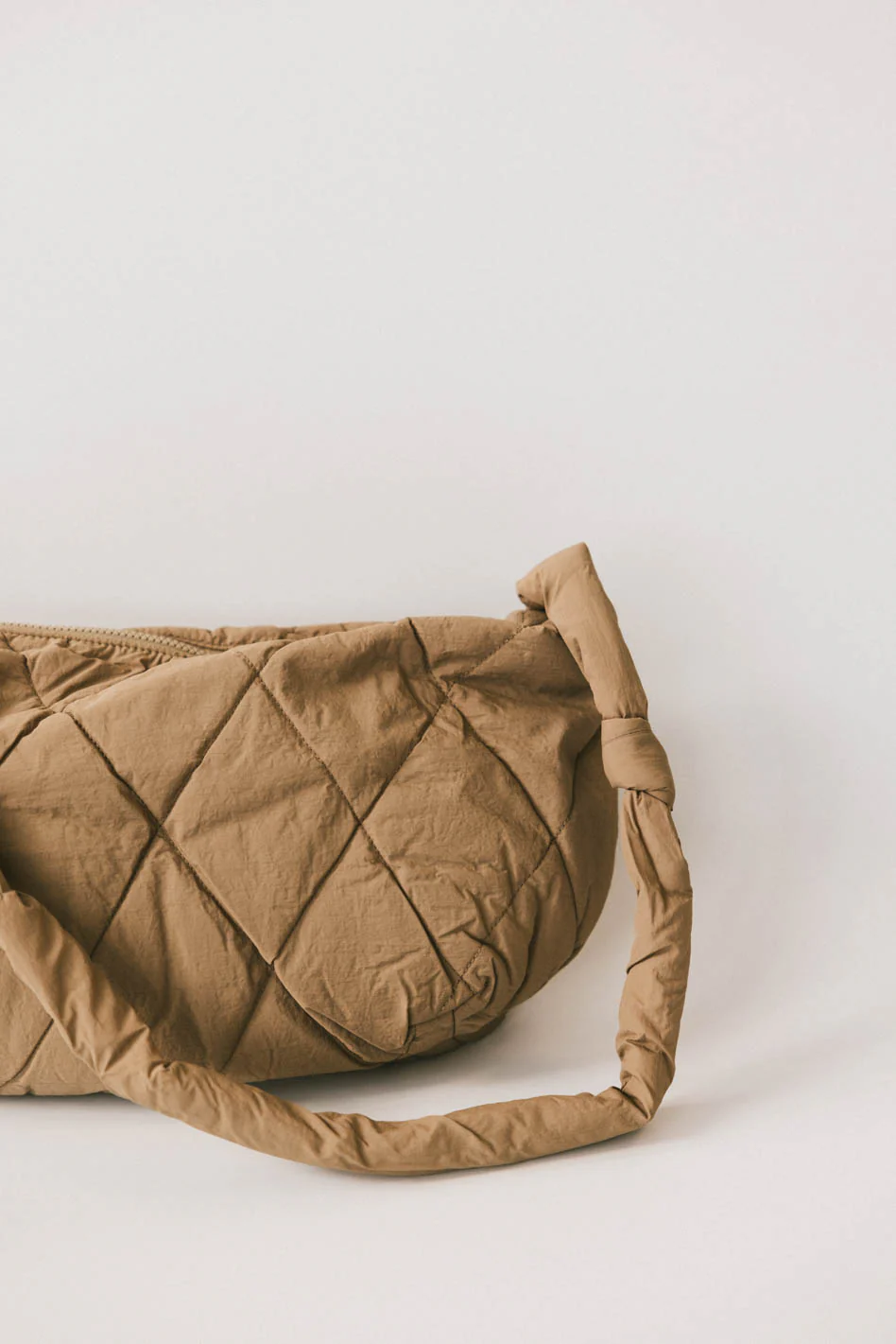 Whimsy Quilted Bag in Taupe - Image 6