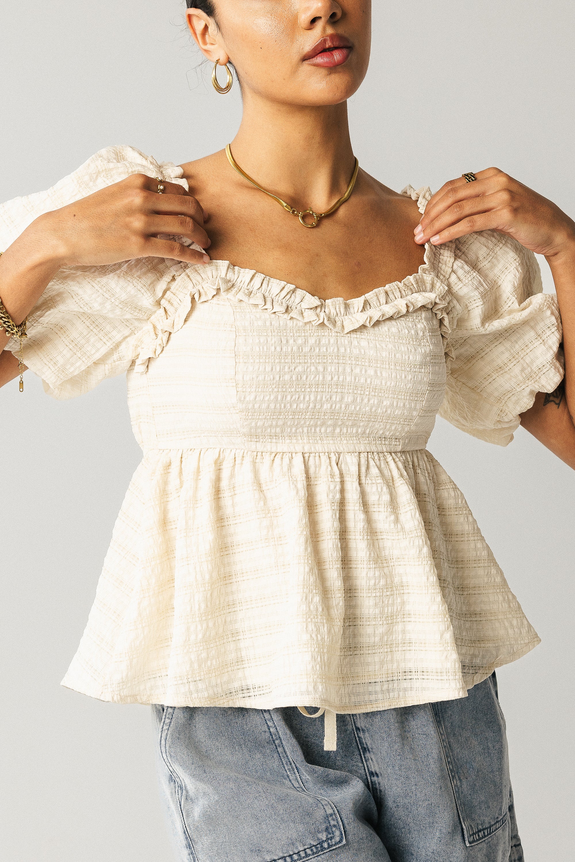Wilder Blouse in Natural - FINAL SALE - Image 2