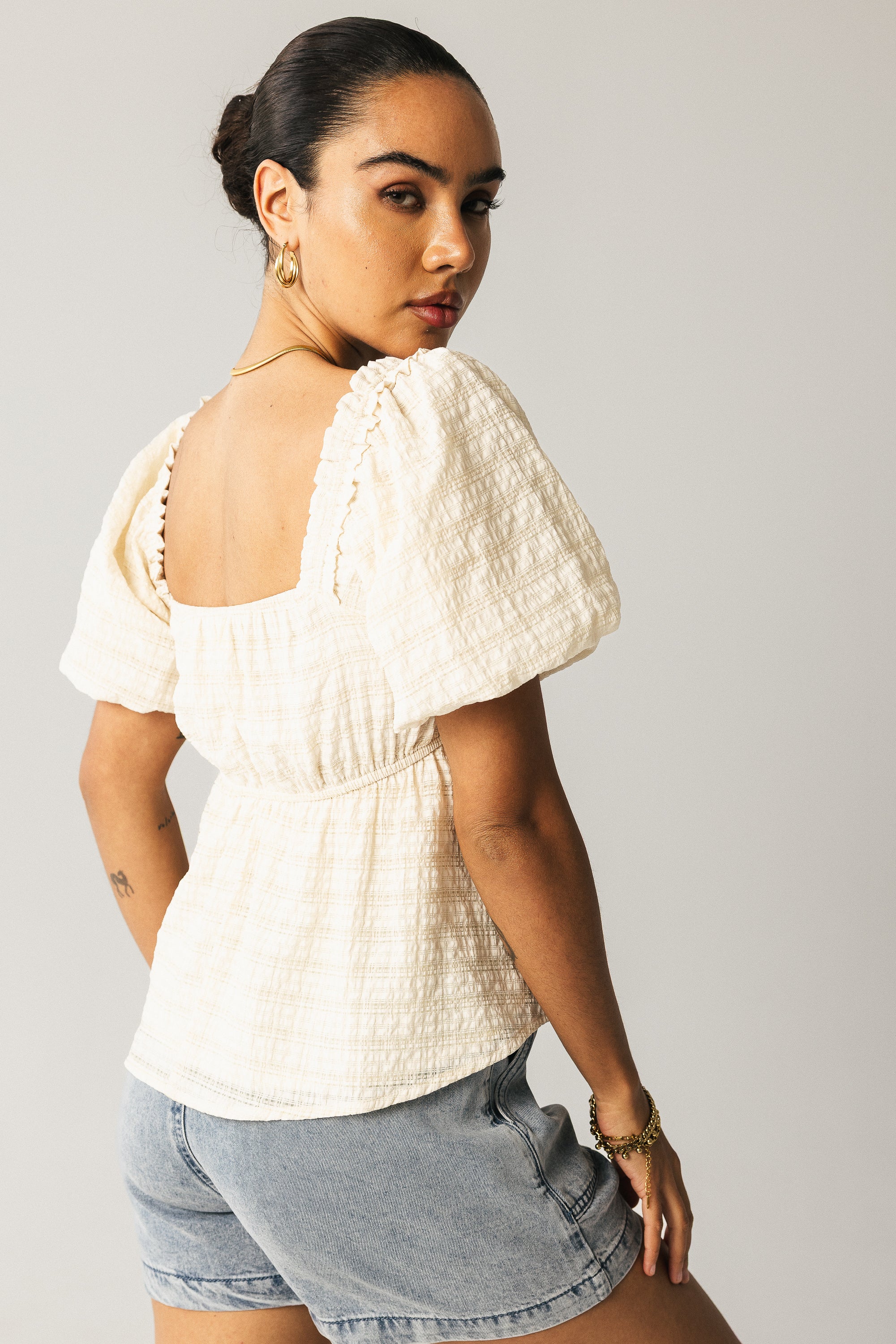 Wilder Blouse in Natural - FINAL SALE - Image 3