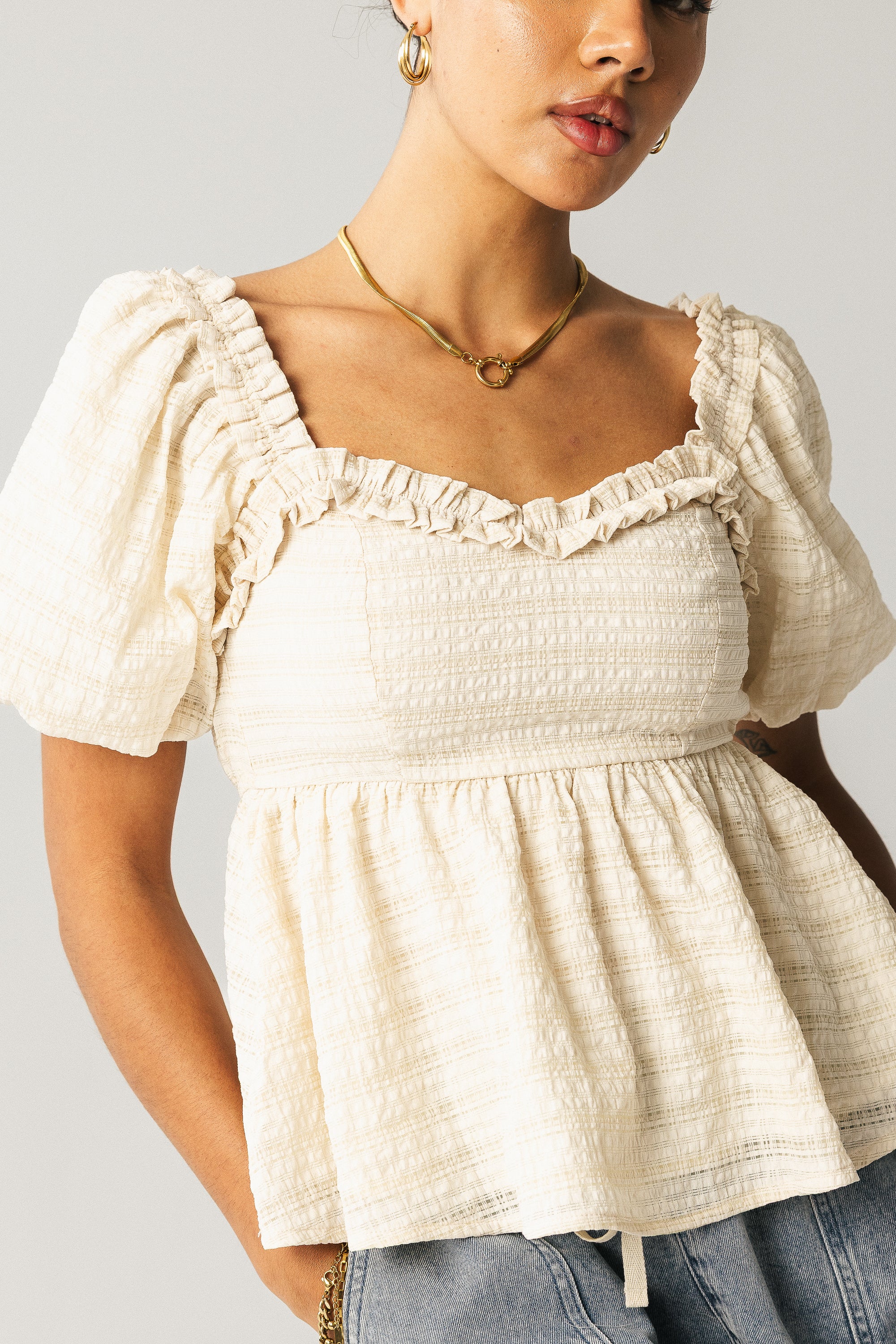 Wilder Blouse in Natural - FINAL SALE - Image 4