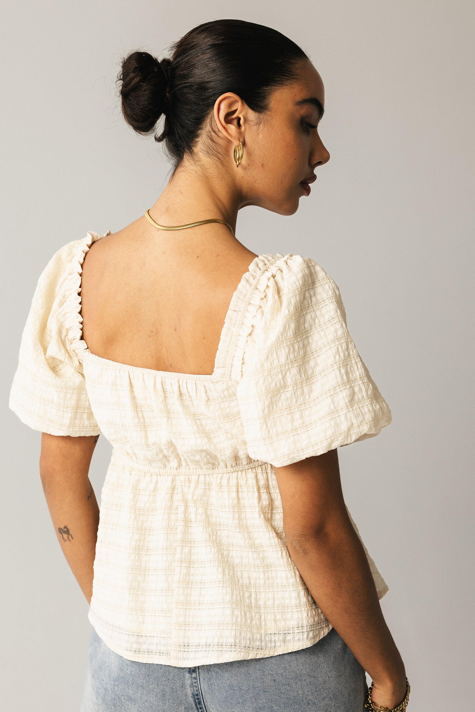 Wilder Blouse in Natural - FINAL SALE - Image 5