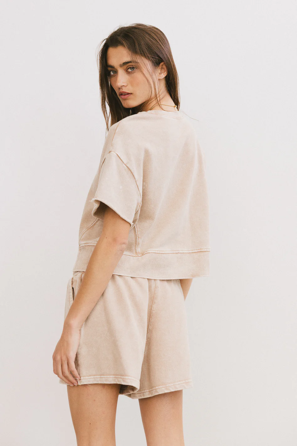 Willa Knit Top in Taupe - FINAL SALE - Image 3