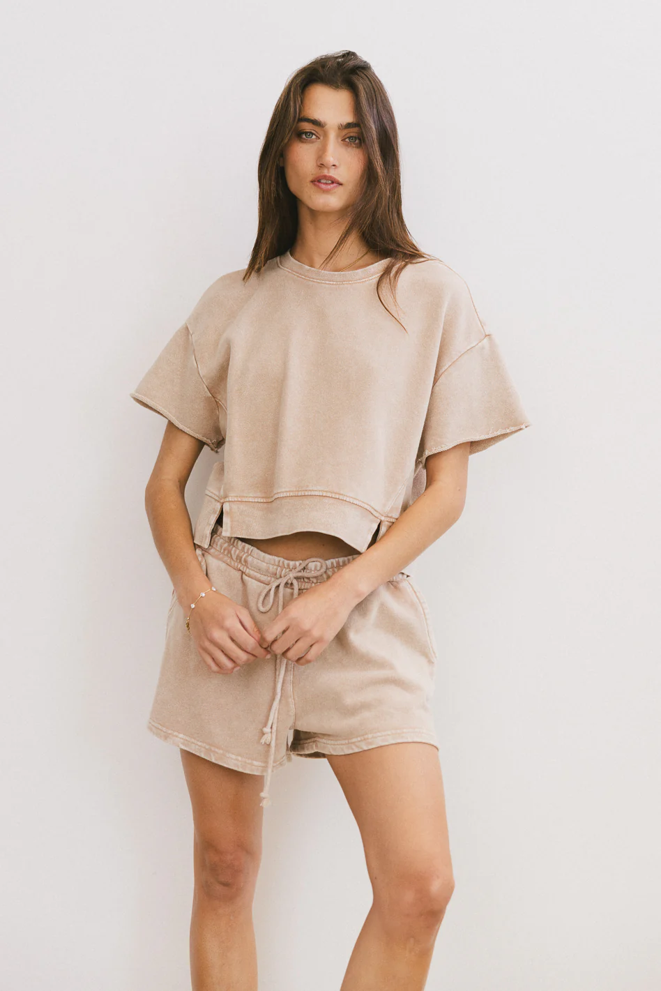 Willa Knit Top in Taupe - FINAL SALE - Image 4