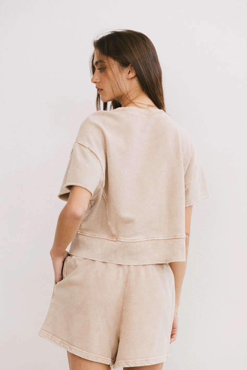 Willa Knit Top in Taupe - FINAL SALE - Image 5